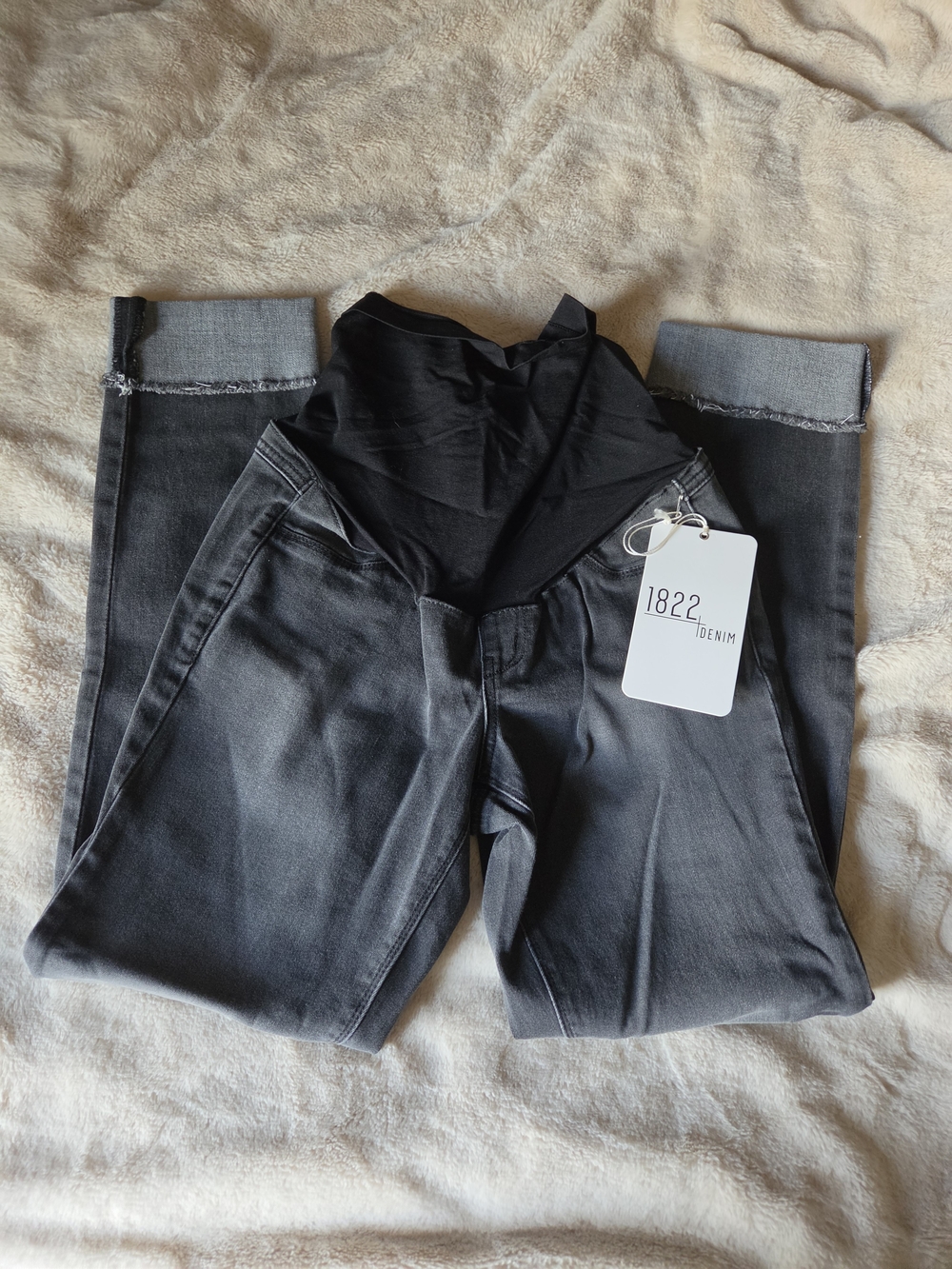 1822 Denim Avah Women's Charcoal Gray Maternity Jeggings